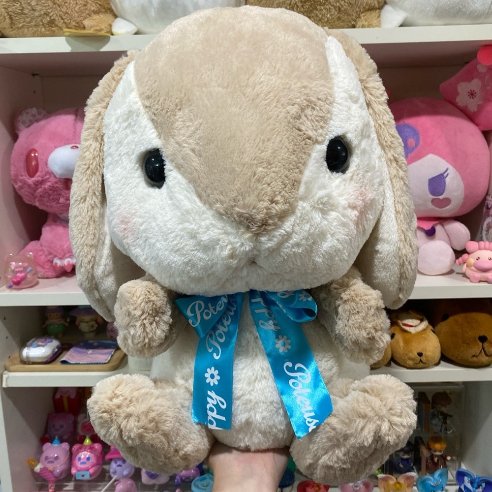 Pote Usa Loppy Bunny Plush - “Teddy Color”